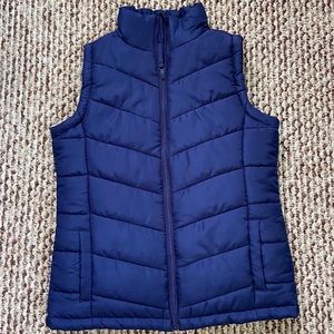 Navy Puffer Vest Size Small